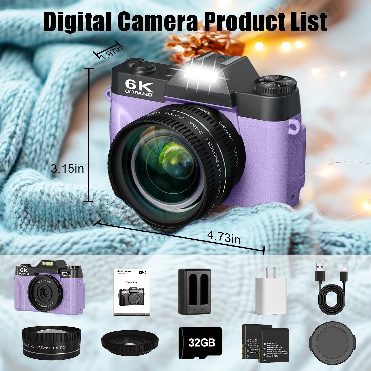 Amazon.com : 6K Digital Camera for Photography, 64MP Vlogging